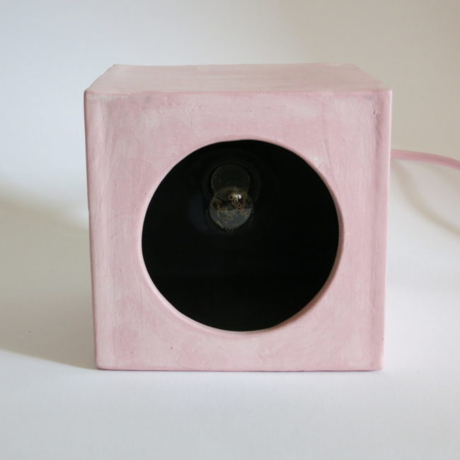 Pink hole lamp off