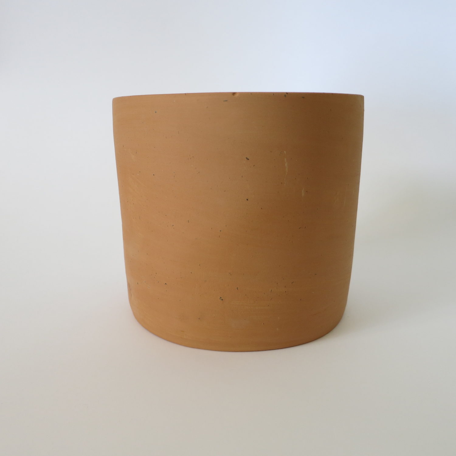 terracotta cylindrical pot small