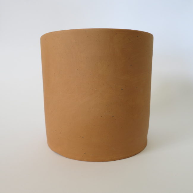 Terracotta cylindrical pot medium size